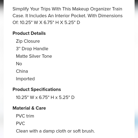 French Connection Arla Crocodile Train Case Latte By French Connection NWT - Picture 2 of 5